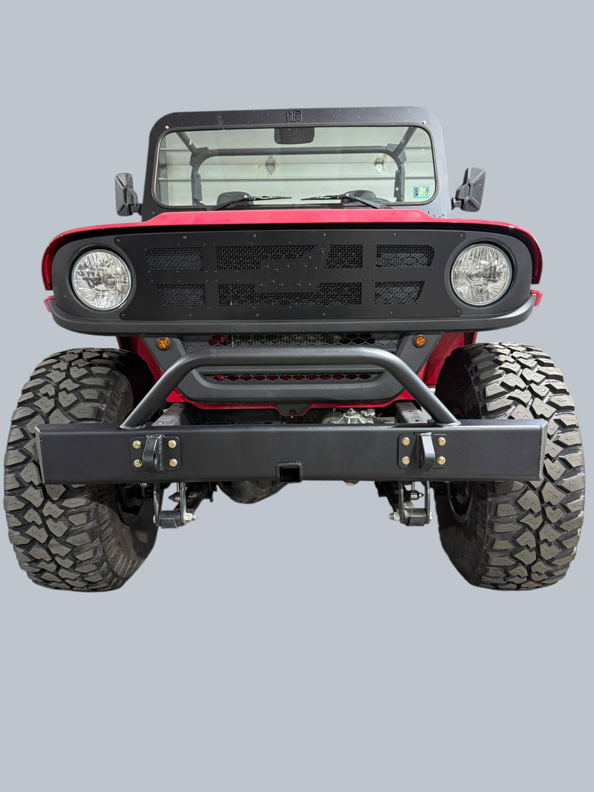 NEW 54" WIDE MAHINDRA ROXOR FRONT BUMPER WITH 2" RECEIVER AND BULLBAR 2018-2026