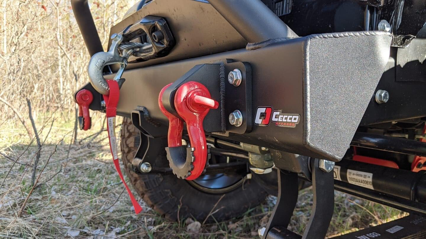 ROXOR FRONT BUMPER CLEVIS / SHACKLE MOUNTS