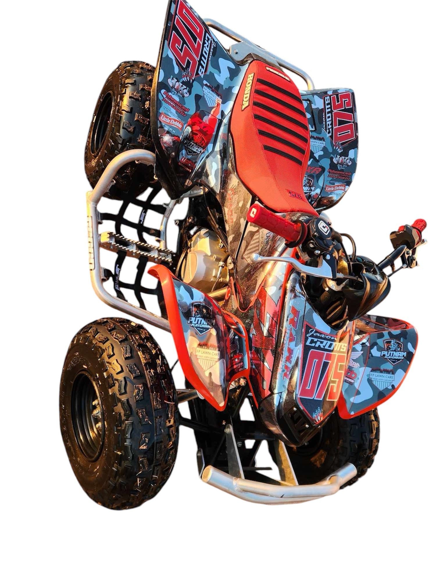 値下げ！自在な滑りに！エランＴＲＸエアーツイスト１４８ｃｍ（画像左）が特価放出! HONDA SPORTRAX TRX90 / TRX90X NERF BAR – Cecco Motorsports
