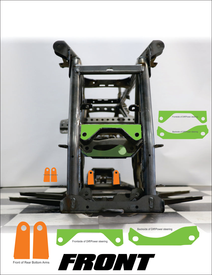 POLARIS SCRAMBLER / SPORTSMAN XP GUSSET KIT – Cecco Motorsports